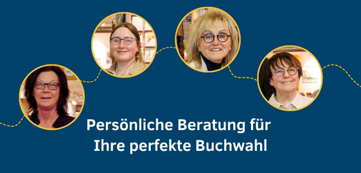 Fotos aller Mitarbeiterinnen, die persönliche Buchempfehlungen geben